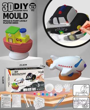 3D stereoscopic DIY traffic plaster painted toy
