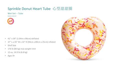 INTEX inflatable love candy needle swimming ring 104cmX99cm