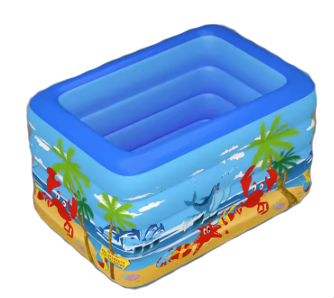 150cm four-ring bubble bottom beach swimming pool (small size)