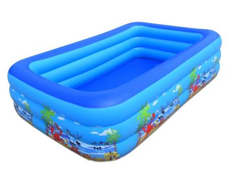 180cm three-ring bubble bottom beach swimming pool