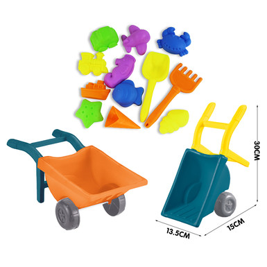 12-piece beach cart tool set (PP material) two-color mixed package