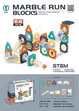 Slide track park puzzle building block toys (ball track building blocks) 66pcs