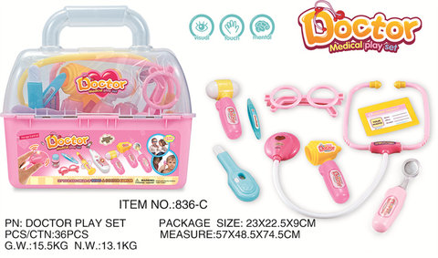 Portable high boxes of medical equipment, medical equipment, doctor toys, family toys, thermoplastics.