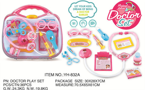 832 Medical equipment, Doctor's Toys, Home Toys, Color boxes A, Thermoplastic style
