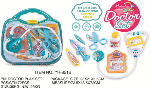 851 Medical equipment, doctors, Toys, handboxes, B, Thermoplastic