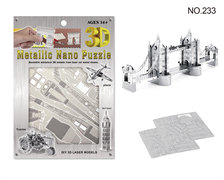 伦敦塔桥3D纳米模型拼装玩具 益智玩具