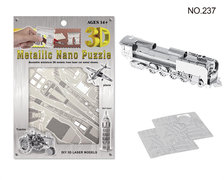 蒸汽火车3D纳米模型拼装玩具 益智玩具