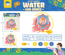 公主背包配大水枪 水枪玩具 夏日玩具