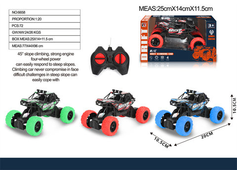 1:20 four-way remote control cross-country climbing car toys remote control car toys (excluding electric lights)