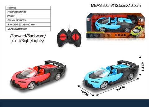 1:16 four-way remote control simulation open-top Bugatti toys remote control car toys (excluding electricity) with lights
