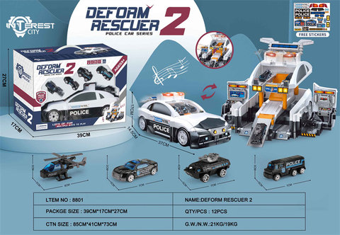 Track deformation police rescue vehicle