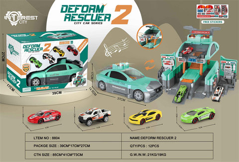 Rail deformation urban rescue vehicle