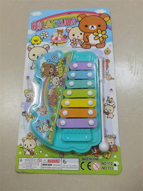 Easy bear cartoon 7-tone hand percussion toy educational early education music toy