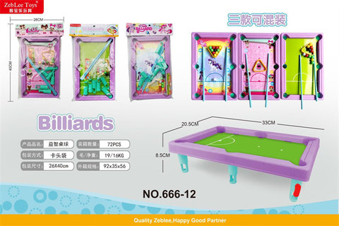 Educational billiards, educational toys