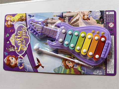 Sophia guitar 7-note player percussion toy, puzzle early education music toy