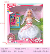 11寸实身芭比婚纱+配件 芭比娃娃玩具