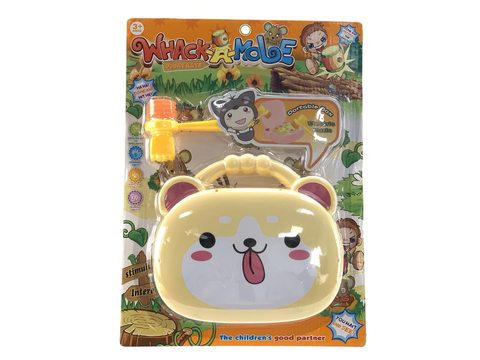 Electric music portable dog whacking a mouse electric toy