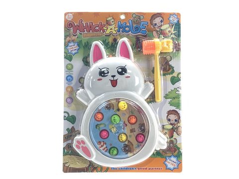 White Rabbit, Light, Music, Rotating What-A-Mole Electric Toy