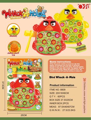 Electric toys Angry Birds Music What-a-mole
