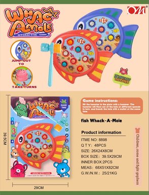 New fish-whacking-mole electric toy