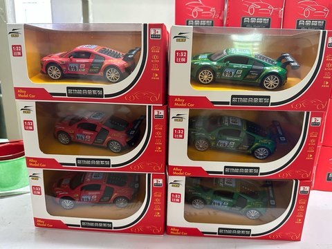 1-32 alloy racing model back-force lighting music three-door alloy model