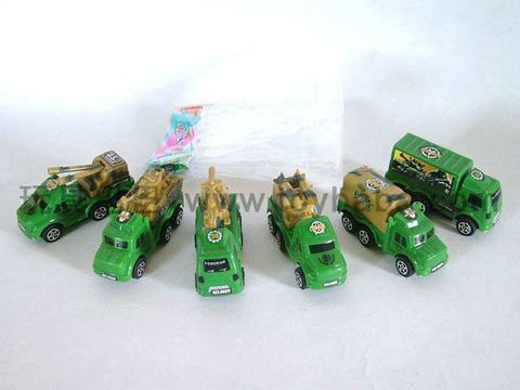 Military pullback vehicle